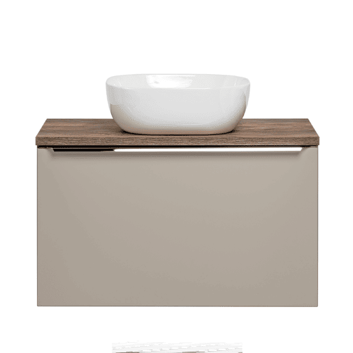Móvel lavatório individual 80cm Éros Taupe