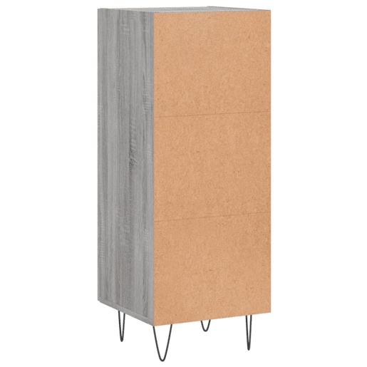 vidaXL Aparador 34,5x34x90 cm derivados de madeira sonoma cinzento