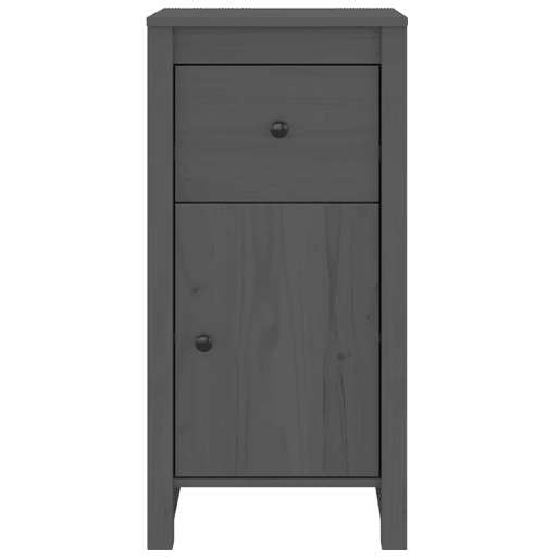 vidaXL Aparadores 2 pcs 40x35x80 cm madeira de pinho maciça cinza vidaXL Aparadores 2 pcs 40x35x80 cm madeira de pinho maciça cinza