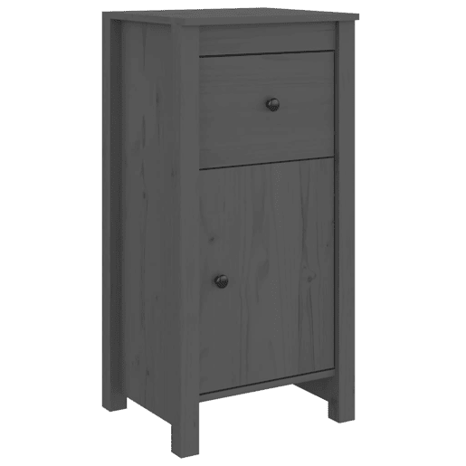vidaXL Aparadores 2 pcs 40x35x80 cm madeira de pinho maciça cinza vidaXL Aparadores 2 pcs 40x35x80 cm madeira de pinho maciça cinza