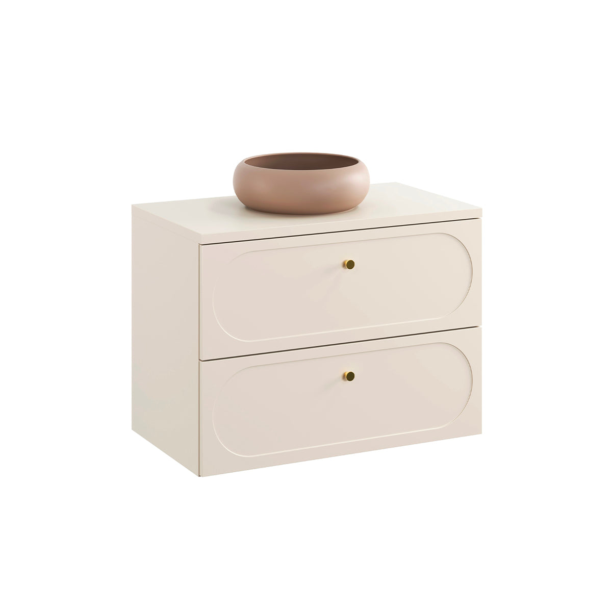 Mueble lavabo individual 80cm sanae beige arena