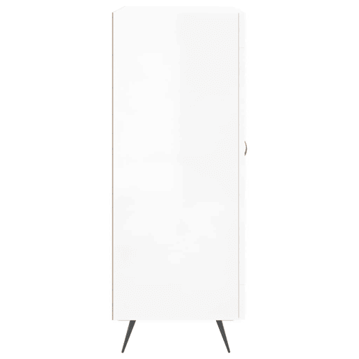 vidaXL Aparador 69,5x34x90 cm madeira processada branco brilhante vidaXL Aparador 69,5x34x90 cm madeira processada branco brilhante