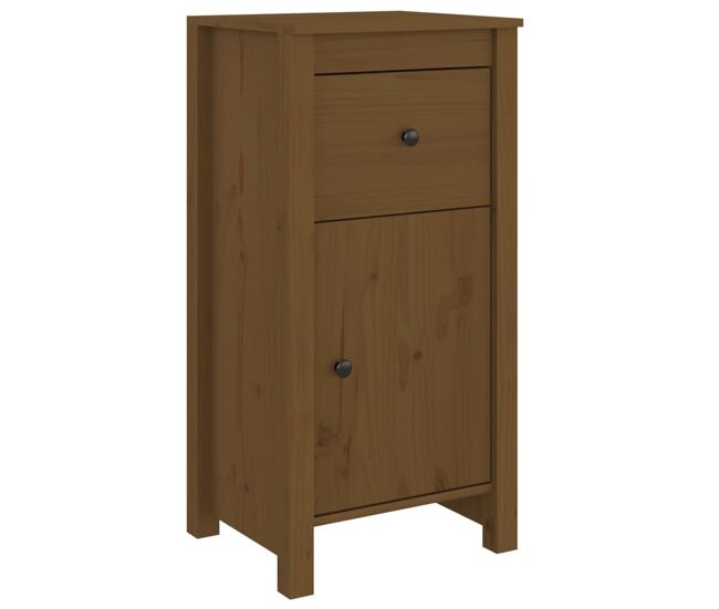 Vidaxl aparador de madera maciza de pino marrón miel 40x35x80 cm