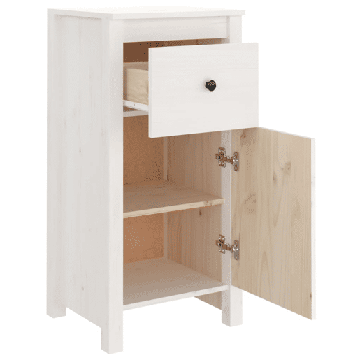 vidaXL Aparadores 2 pcs 40x35x80 cm madeira de pinho maciça branco vidaXL Aparadores 2 pcs 40x35x80 cm madeira de pinho maciça branco