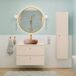 Conjunto mueble lavabo individual y columna Sanae 80 Conjunto mueble lavabo individual y columna Sanae 80 Beige