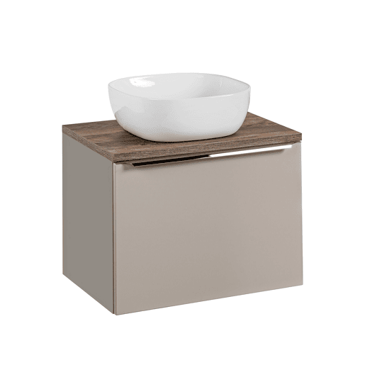 Móvel lavatório individual 60cm Éros Taupe Móvel lavatório individual 60cm Éros Taupe