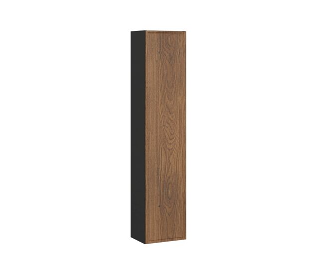 Columna de pared 1 puerta Elena Madera y negro