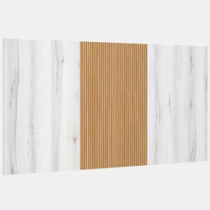 Cabeceira Arles em Albo Branco e Carvalho Listrado 159 cm
