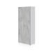 Armario multiusos 2 puertas 80 Armario multiusos 2 puertas 80 Blanco/ Gris