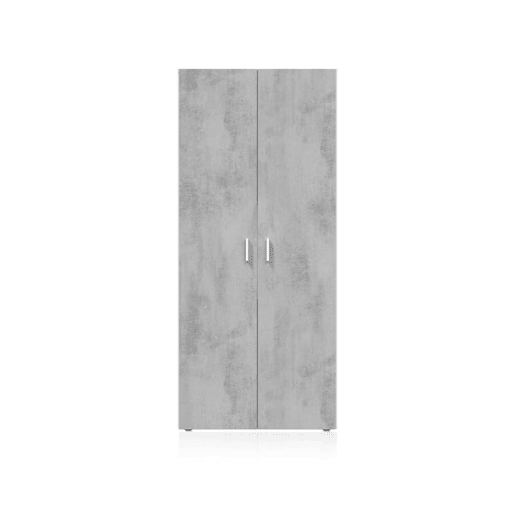 Armário multifunções 2 portas Blanco - Cemento 80 x 182 x 37cm cm Armário multifunções 2 portas Blanco - Cemento 80 x 182 x 37cm cm