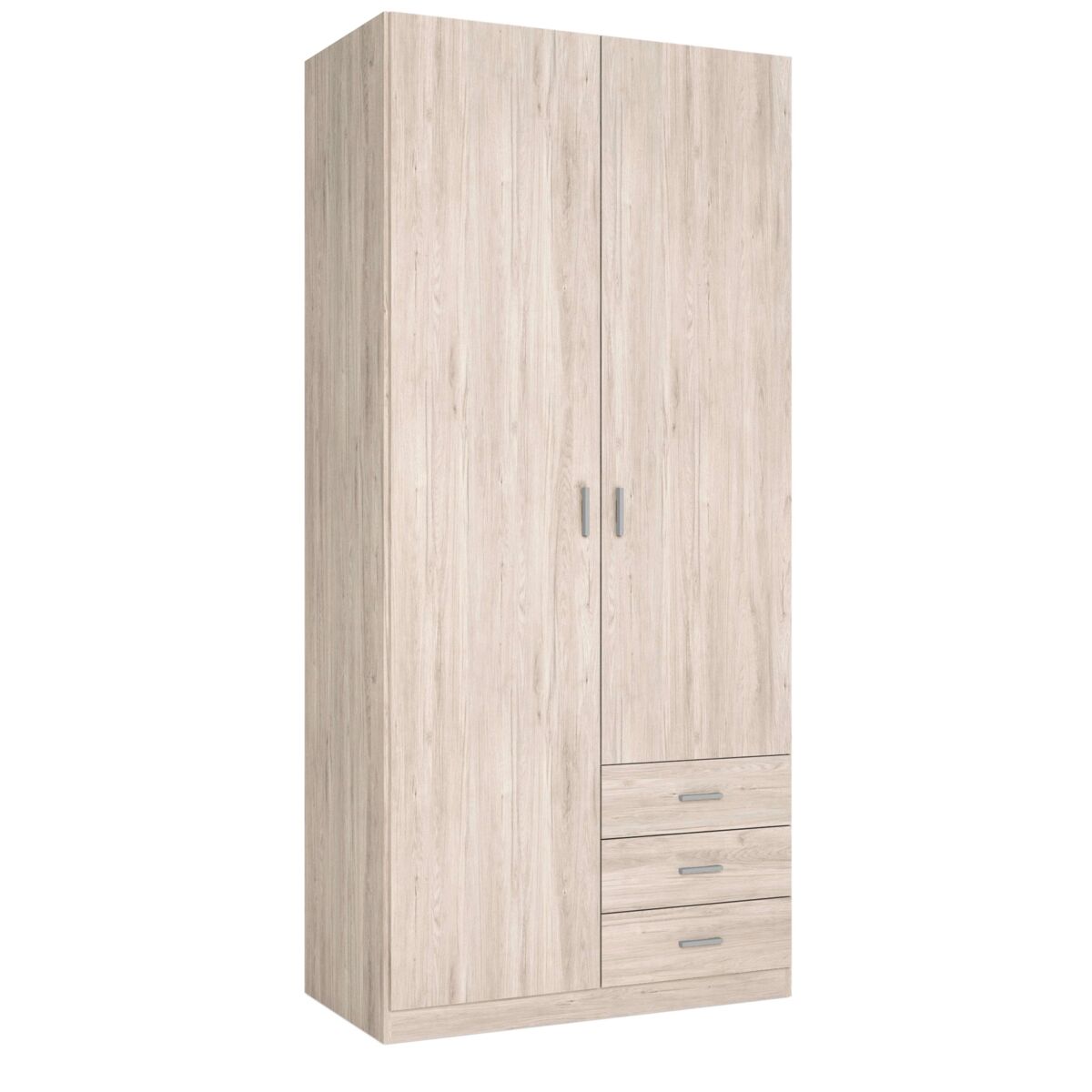 Armario Roma 2 puertas 3 cajones estilo moderno
