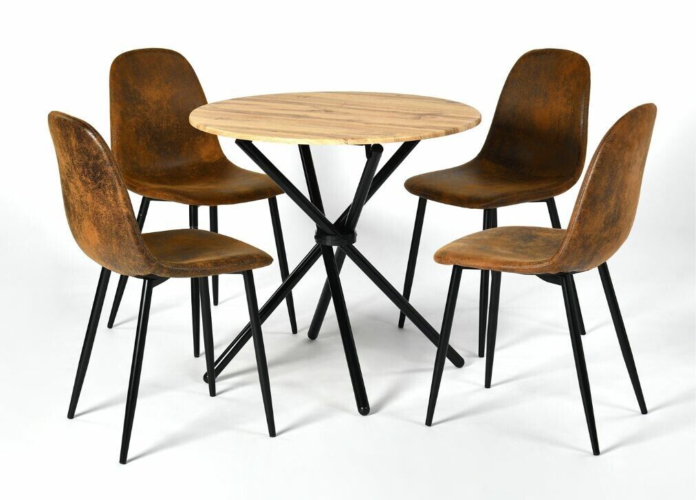 Juego de mesa de comedor y 4 sillas