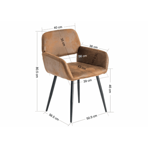 Mesa elástica em mármore branco WHALEN com perna preta + camurça castanha Mayfair*2