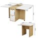 Conjunto de mesas y sillas de comedor 120x80 Conjunto de mesas y sillas de comedor 120x80 Blanco