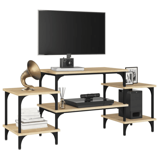 Móvel de TV - Modulo de TV - Armário de TV 117x35x52 cm derivados de madeira carvalho sonoma