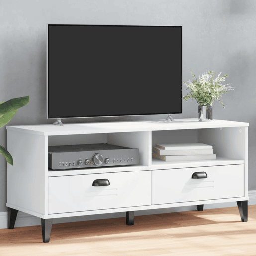 Móvel de TV - Modulo de TV - Armário de TV VIKEN derivados de madeira branco