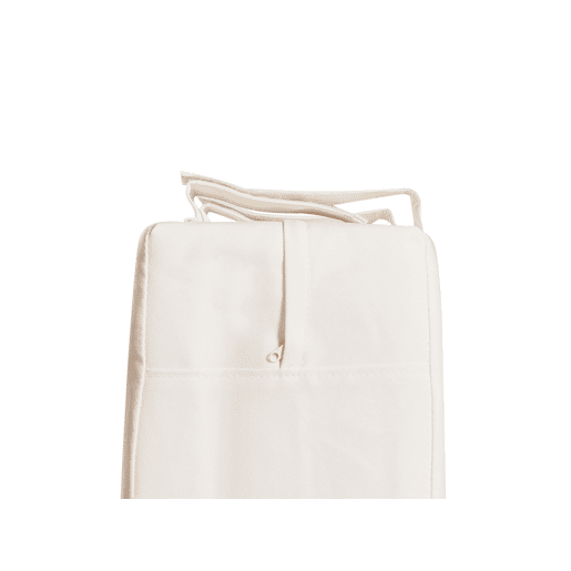 Bancos de jardim com almofadas GIAVENO 135 cm Madeira de acácia Branco creme