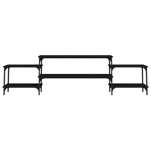 Móvel de TV - Modulo de TV - Armário de TV 197x35x52 cm derivados de madeira preto