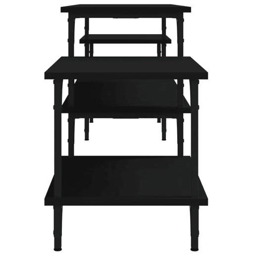 Móvel de TV - Modulo de TV - Armário de TV 197x35x52 cm derivados de madeira preto