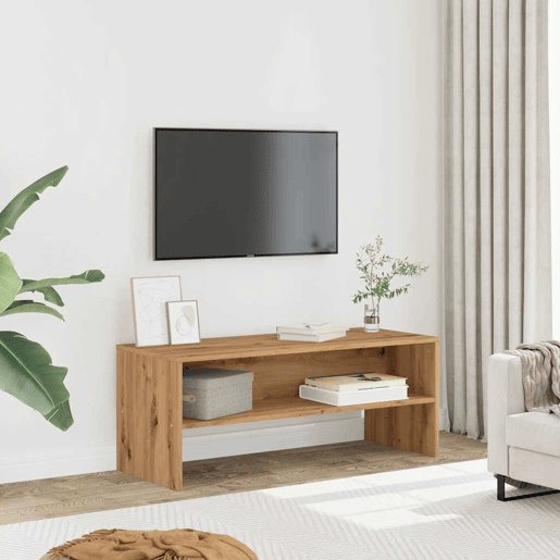 Móvel TV - Modulo de TV - Armário de TV 100x40x40 cm derivados de madeira carvalho artisiano