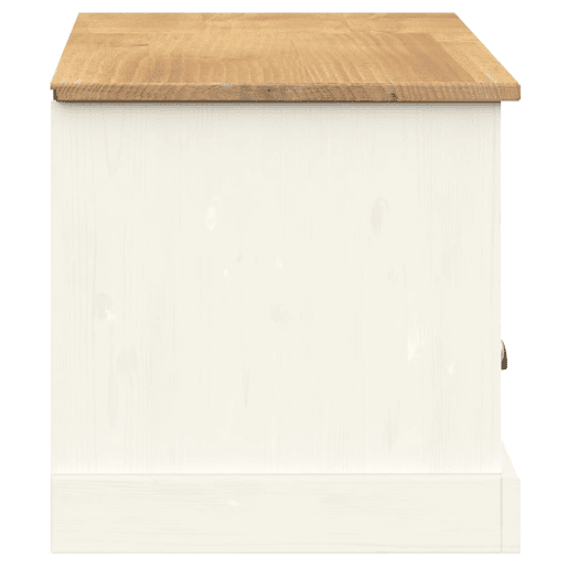 Móvel de TV - Modulo de TV - Armário de TV VIGO 156x40x40 cm madeira de pinho maciça branco