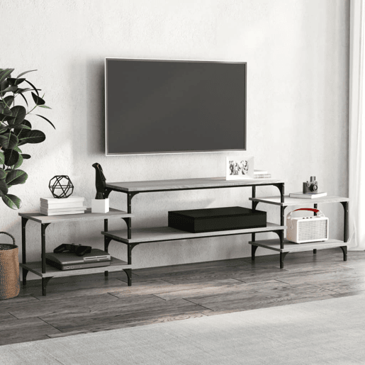 Móvel de TV - Modulo de TV - Armário de TV 197x35x52 cm derivados de madeira cinzento sonoma