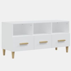 Móvel para TV - Móvel de TV - Armário de TV 102x36x50 cm derivados madeira branco brilhante