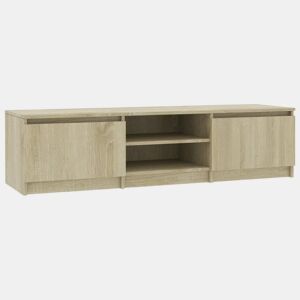 Móvel de TV - Modulo de TV - Armário de TV 140x40x35,5 cm derivados de madeira carvalho sonoma