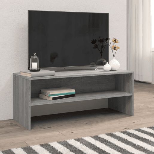 Móvel de TV - Modulo de TV - Armário de TV 100x40x40 cm derivados de madeira cinzento sonoma