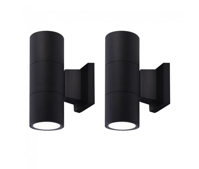 Pack 2 x aplique de pared exterior chill 2 luces marca wonderlamp