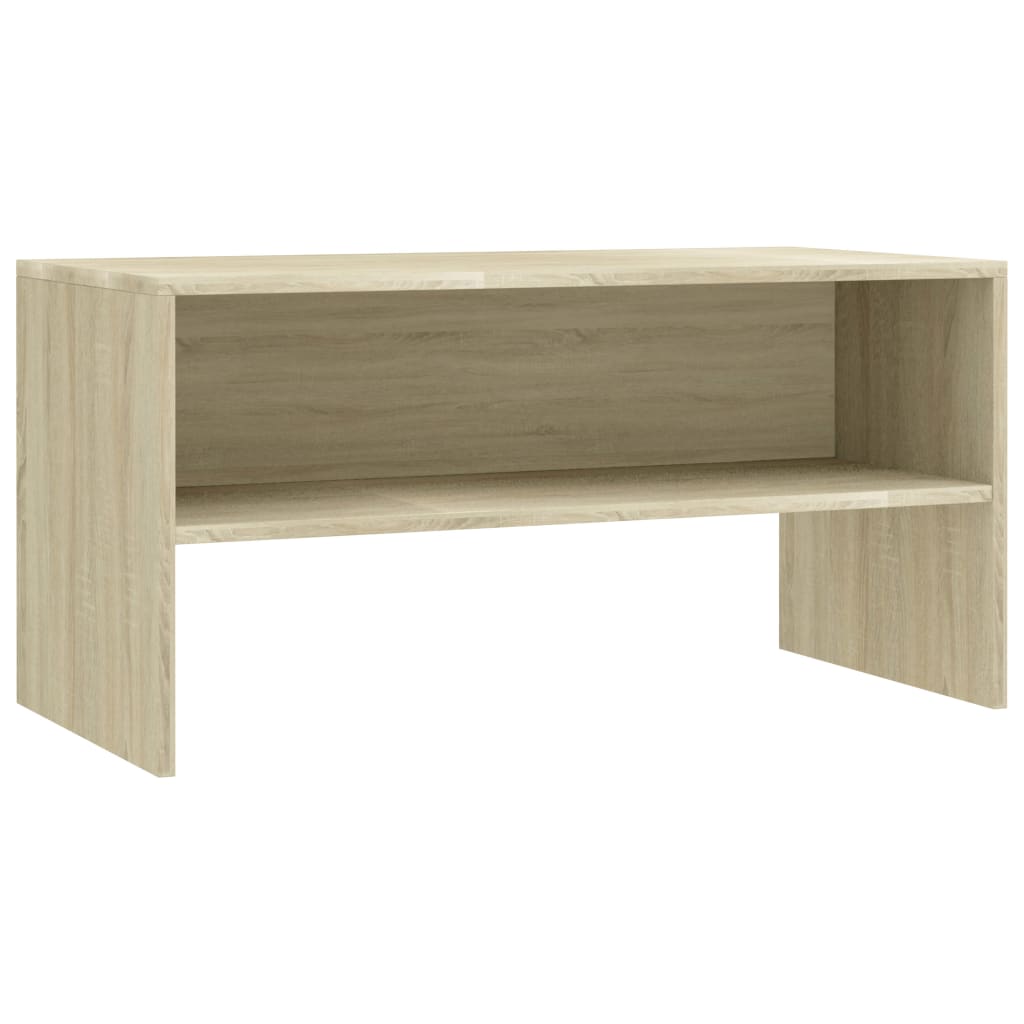 mueble tv - mesa de tv madera contrachapada roble sonoma 80x40x40cm