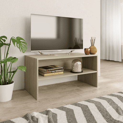 Móvel de TV - Modulo de TV - Armário de TV 80x40x40 cm derivados de madeira carvalho sonoma