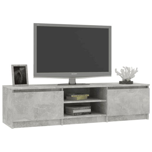 Móvel de TV - Modulo de TV - Armário de TV derivados de madeira cinzento concreto