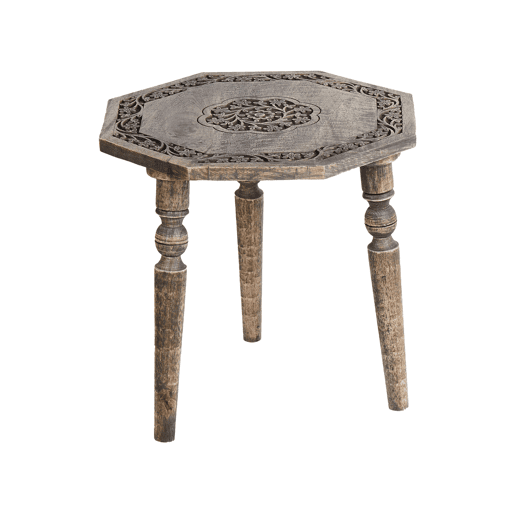 Mesa de apoio WANDILO Mangueira de mangueira Castanho