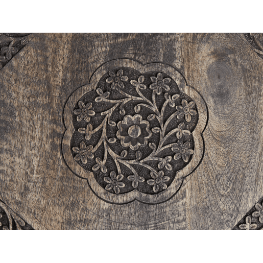 Mesa de apoio WANDILO Mangueira de mangueira Castanho