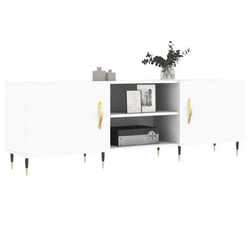 Móvel para TV - Móvel de TV - Armário de TV 150x30x50 cm derivados de madeira branco