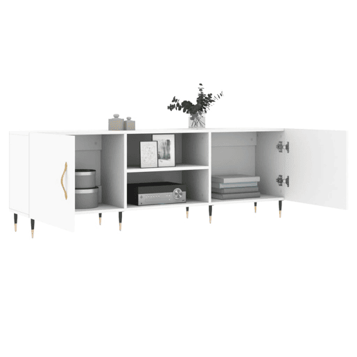 Móvel para TV - Móvel de TV - Armário de TV 150x30x50 cm derivados de madeira branco