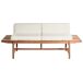 Beliani Banco Madera de acacia GIAVENO Beliani Banco Madera de acacia GIAVENO Blanco/ Madera