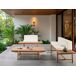 Beliani Banco Madera de acacia GIAVENO Beliani Banco Madera de acacia GIAVENO Blanco/ Madera