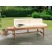 Beliani Banco Madera de acacia GIAVENO Beliani Banco Madera de acacia GIAVENO Blanco/ Madera