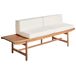 Beliani Banco Madera de acacia GIAVENO Beliani Banco Madera de acacia GIAVENO Blanco/ Madera