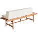 Beliani Banco Madera de acacia GIAVENO Beliani Banco Madera de acacia GIAVENO Blanco/ Madera