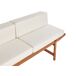 Beliani Banco Madera de acacia GIAVENO Beliani Banco Madera de acacia GIAVENO Blanco/ Madera