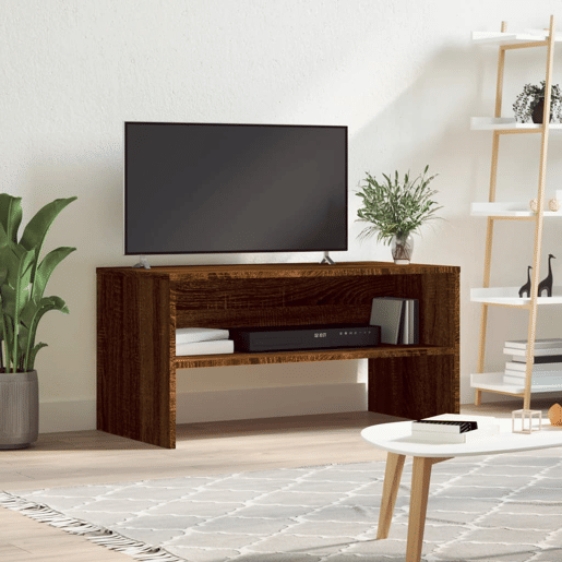 Móvel de TV - Modulo de TV - Armário de TV 80x40x40 cm derivados de madeira carvalho castanho