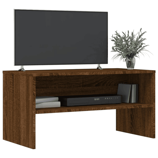 Móvel de TV - Modulo de TV - Armário de TV 80x40x40 cm derivados de madeira carvalho castanho