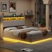 Cama con almacenamiento 200x160 Cama con almacenamiento 200x160 Blanco
