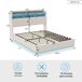 Cama con almacenamiento 200x160 Cama con almacenamiento 200x160 Blanco