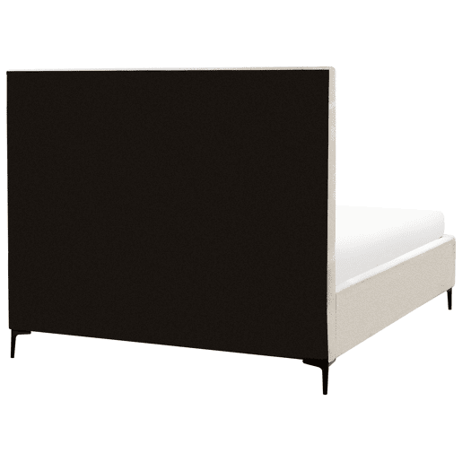 Cama baú Bouclé SEZANNE 160 x 200 cm Branco creme