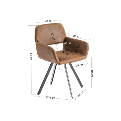 Mesa elástica em mármore branco WHALEN com pernas pretas + camurça KD da Califórnia e giratória castanha *2
