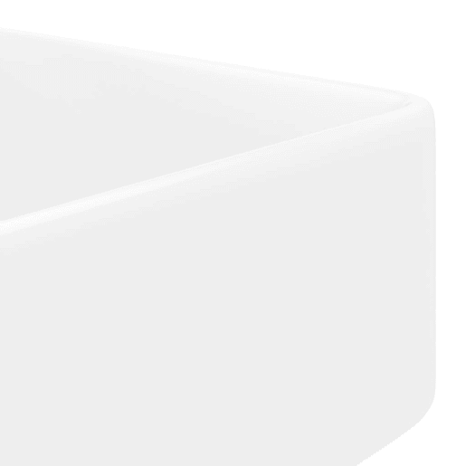 Lavatório - Lavabo - Pia de banheiro cerâmica redondo com furo para torneira, quadrado,branco